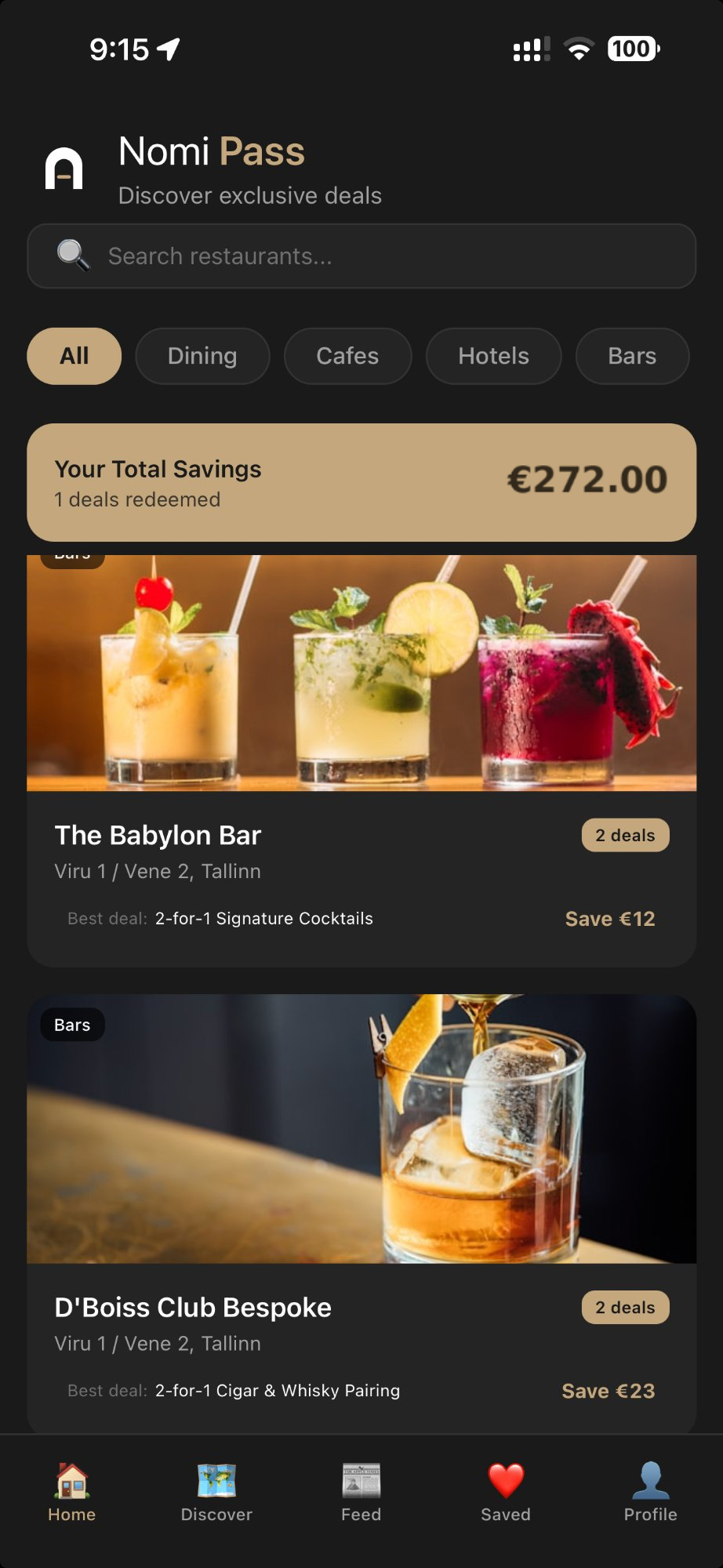 Nomi Pass - Savings Profile